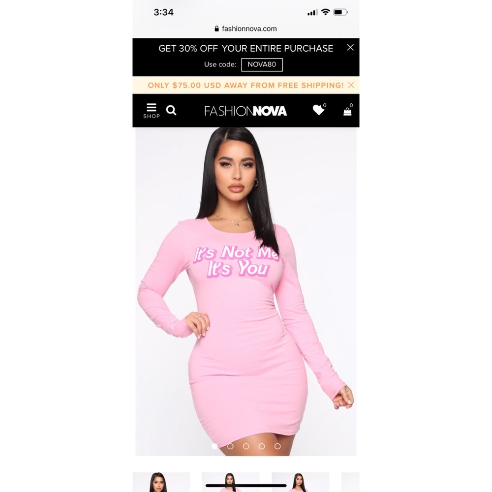 It’s not me it’s you fashionista pink dress